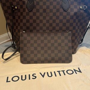 Louis Vuitton Red and Black Interior Tote